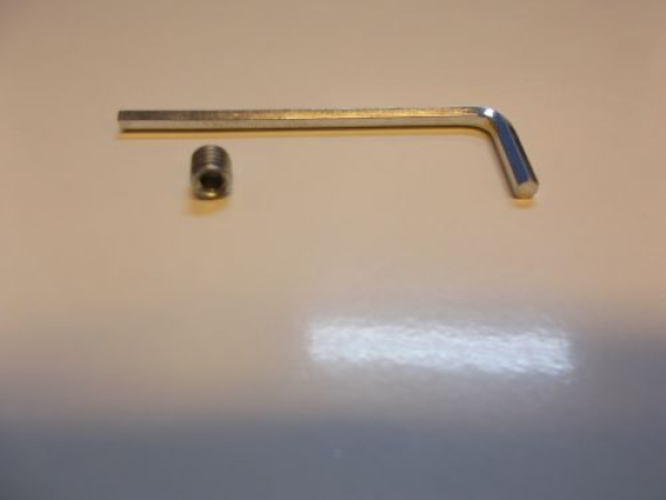 Madenschrauben- und Schlüsselset,  M6 x 9 mm